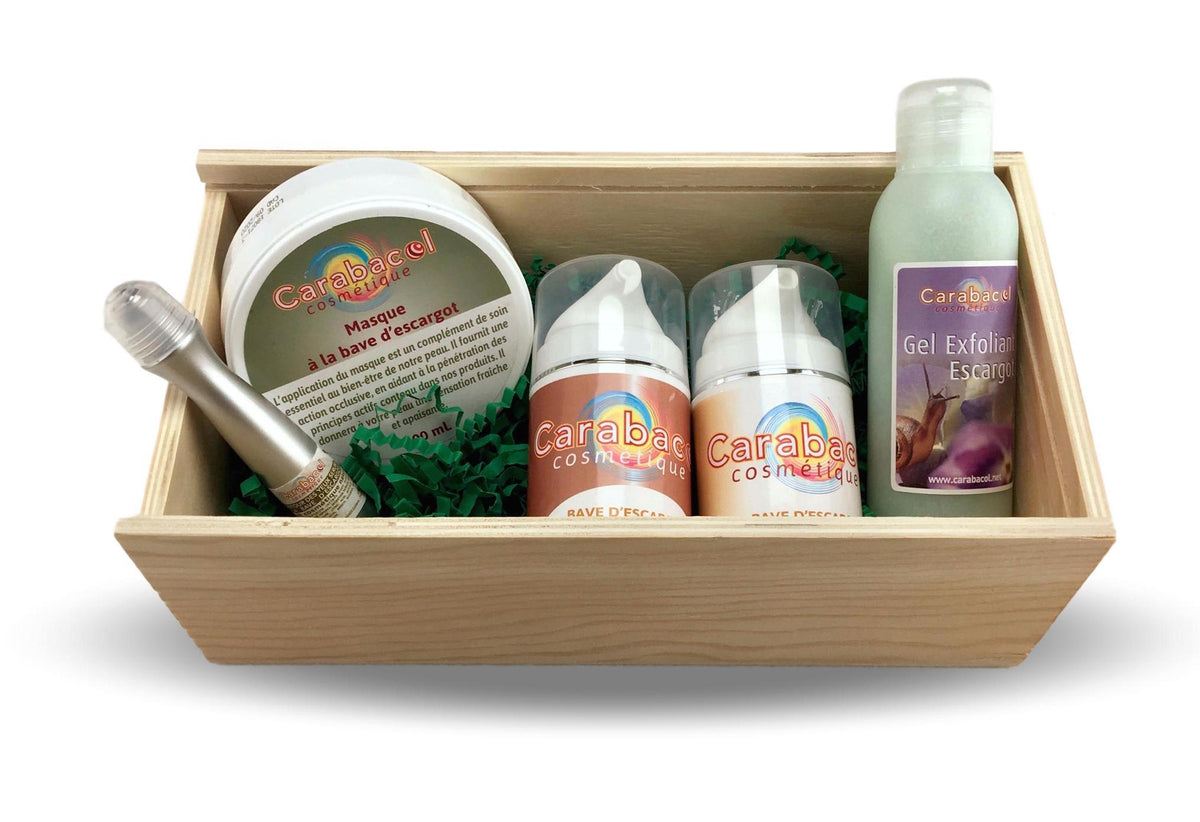 Coffret cosmetique creme bave escargot