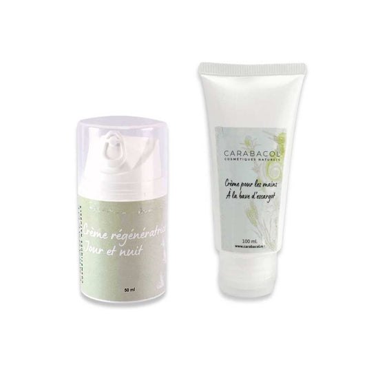 Duo hydratation Main - Visage - bave d'escargot