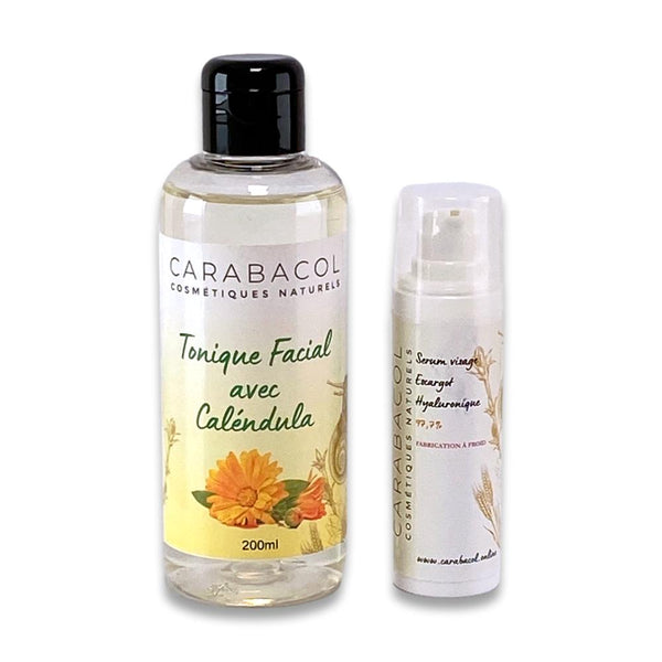Duo de charme ! Soin anti acné. Lotion et sérum à la bave d'escargot